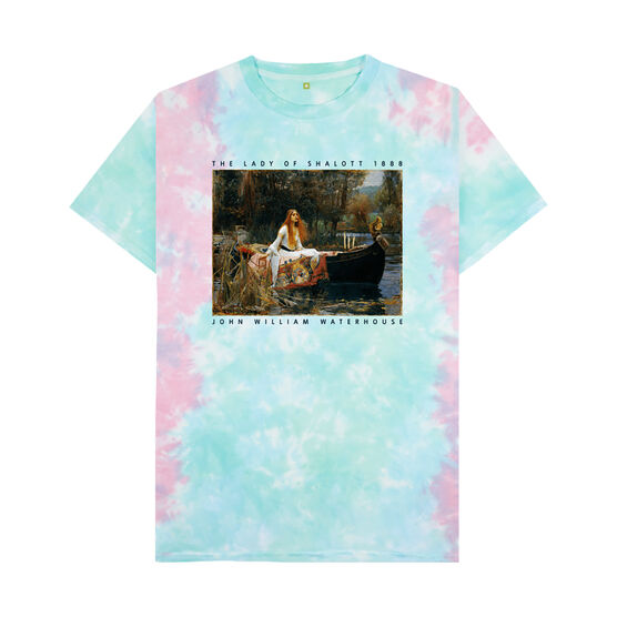J. W. Waterhouse: The Lady of Shalott tie-dye t-shirt